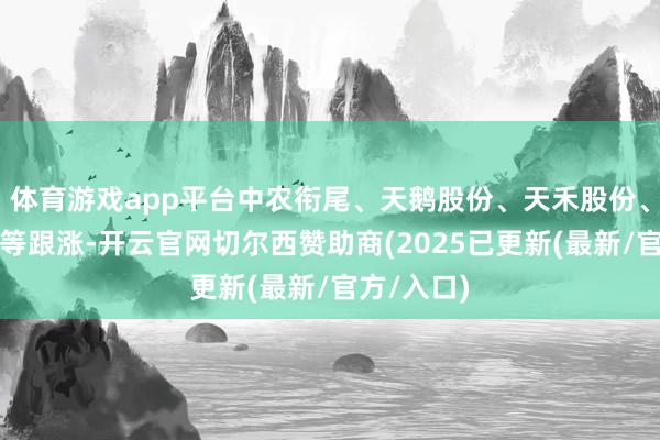 体育游戏app平台中农衔尾、天鹅股份、天禾股份、中再资环等跟涨-开云官网切尔西赞助商(2025已更新(最新/官方/入口)