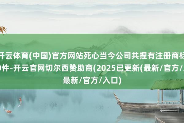 开云体育(中国)官方网站死心当今公司共捏有注册商标6930件-开云官网切尔西赞助商(2025已更新(最新/官方/入口)