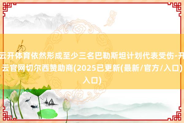 云开体育依然形成至少三名巴勒斯坦计划代表受伤-开云官网切尔西赞助商(2025已更新(最新/官方/入口)